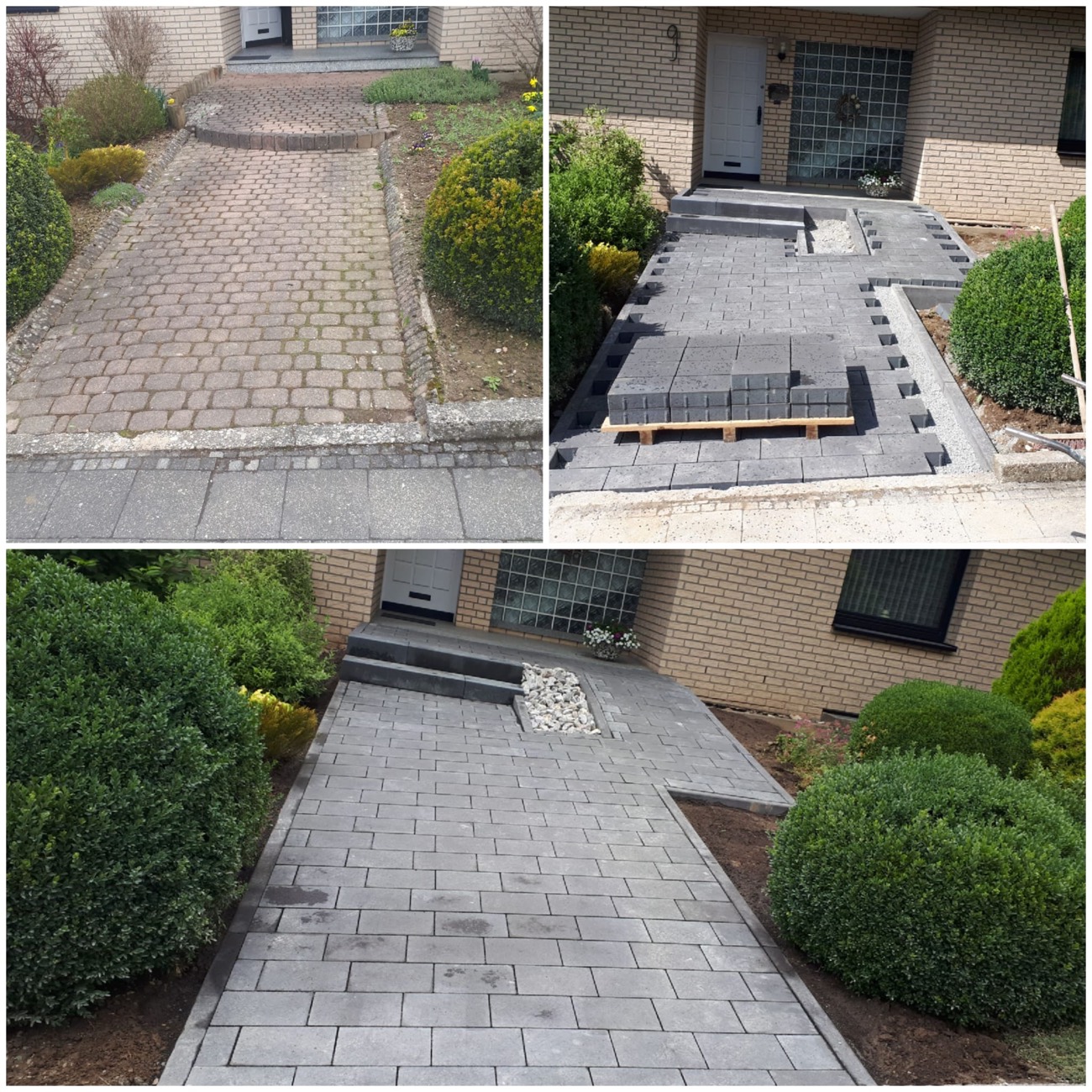 Gartenweg neu gepflastert — Lause Baggerarbeiten